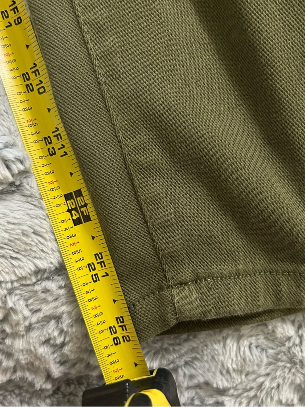 ❤️5 FOR $25❤️Olive Green Ponte Knit Jeggings Pants Size L 12-14 Stretch Casual - Picture 8 of 9